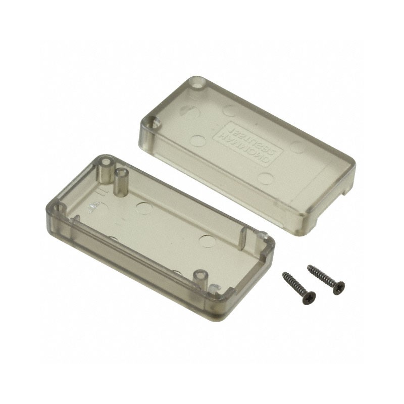 1 pcs : 1551USB2TSK - Box ABS Translucent - Smoke Hand Held, Split Sides 1.969' L x 0.984' W (50.00mm x 25.00mm) X 0.610' (15.50