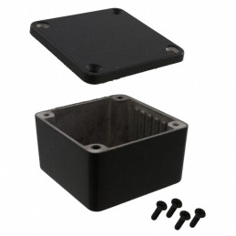 1 pcs : 1590MMBK - Box Aluminum Black Cover Included 1.970' L x 1.970' W (50.04mm x 50.04mm) X 1.220' (30.99mm)