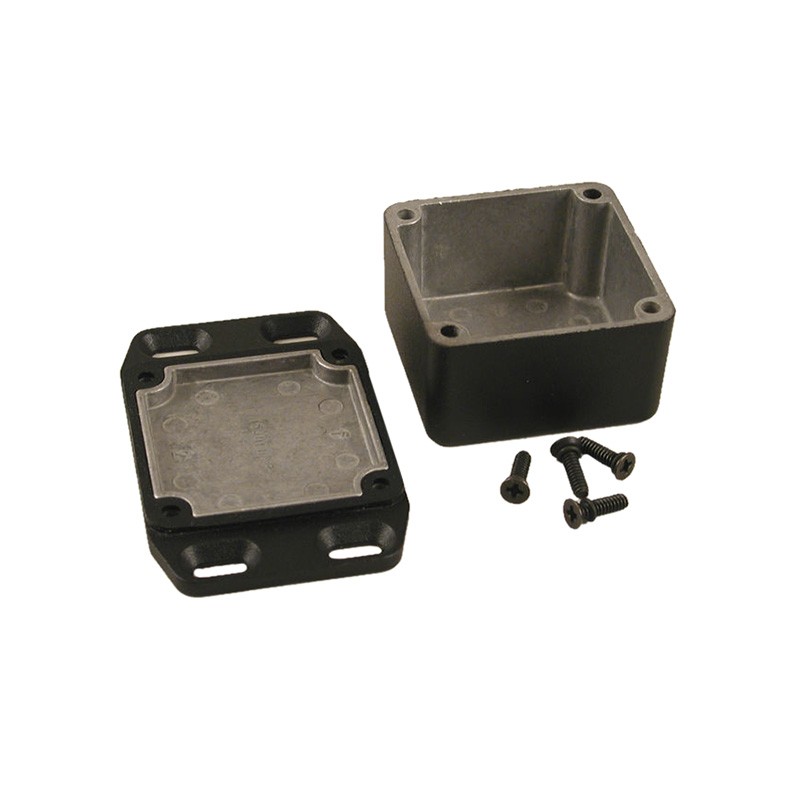 1 pcs : 1590WLBFLBK - Box Aluminum Black Cover Included 1.988' L x 1.988' W (50.50mm x 50.50mm) X 1.217' (30.91mm)