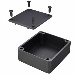 1 pcs : 1550QBK - Box Aluminum Black Cover Included 2.362' L x 2.165' W (60.00mm x 55.00mm) X 1.185' (30.10mm)