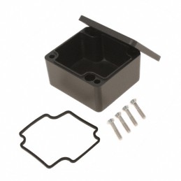 1 pcs : 1550Z104BK - Box Aluminum Black Cover Included 2.535' L x 2.299' W (64.39mm x 58.39mm) X 1.394' (35.41mm)