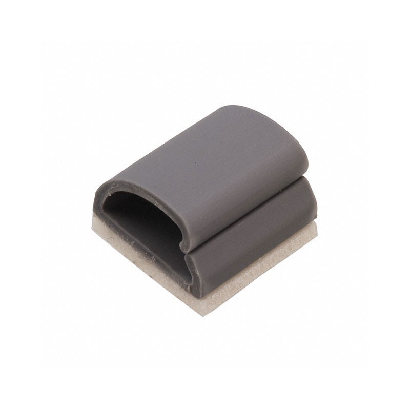 1 pcs : KKD-4-RT - CBL CLIP C-TYPE GRAY ADHESIVE