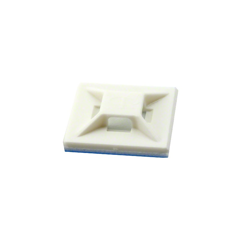 1 pcs : FTH-40A1-RT - CABLE TIE HLDR QUAD ADH WHITE