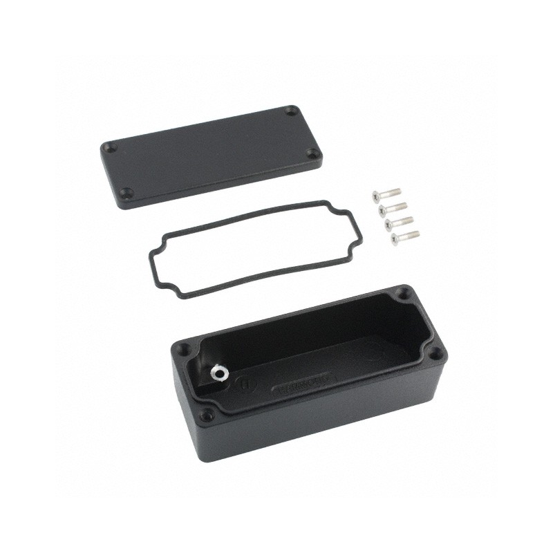 1 pcs : 1550Z102BK - Box Aluminum Black Cover Included 3.551' L x 1.425' W (90.20mm x 36.20mm) X 1.197' (30.40mm)