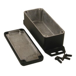 1 pcs : 1590WAFLBK - Box Aluminum Black Cover Included 3.642' L x 1.516' W (92.51mm x 38.51mm) X 1.220' (30.99mm)