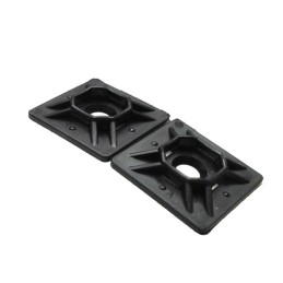 2 pcs : AL-MPA-750-0-C - MOUNTING PADS, 3/4', BLACK, ACRY
