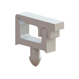 1 pcs : MWSLT-1-01 - CBL CLIP WIRE SADDLE NAT PUSH IN