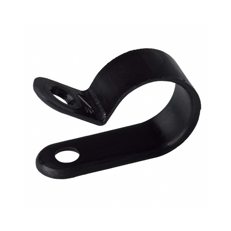 1 pcs : N-8-BK - CBL CLAMP P-TYPE BLACK FASTENER