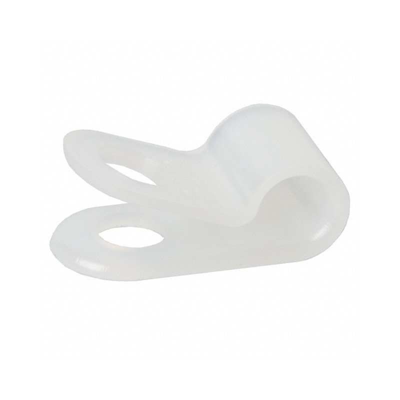1 pcs : 7623 - CBL CLAMP P-TYPE WHITE FASTENER