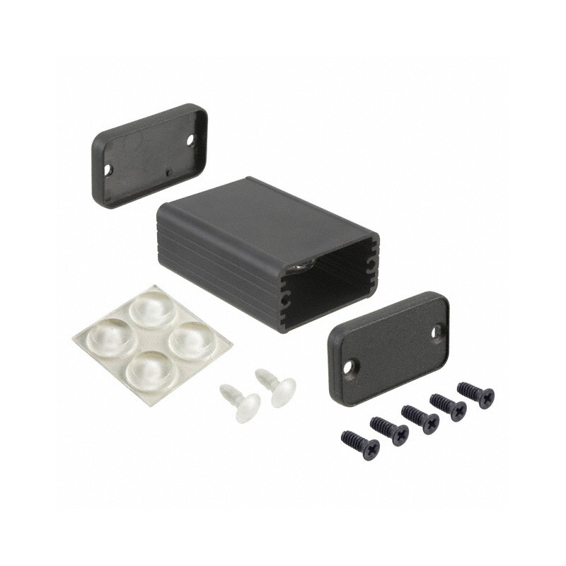 1 pcs : 1455D602BK - Box Aluminum Black End Panel(s) 2.362' L x 1.673' W (60.00mm x 42.50mm) X 0.906' (23.00mm)