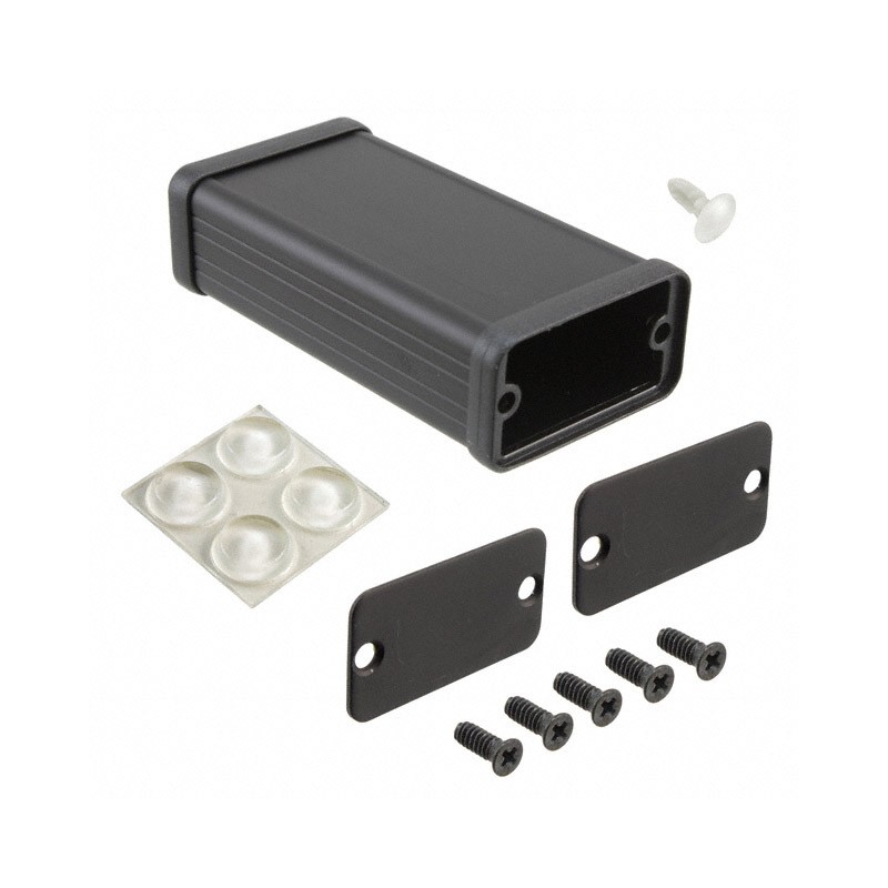 1 pcs : 1455D801BK - Box Aluminum Black End Panel(s) 3.150' L x 1.673' W (80.00mm x 42.50mm) X 0.906' (23.00mm)