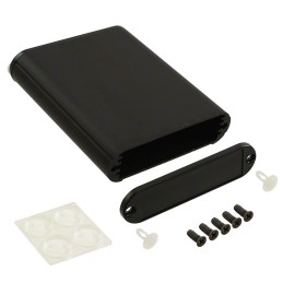 1 pcs : 1455B802BK - Box Aluminum Black End Panel(s) 3.189' L x 2.824' W (81.00mm x 71.73mm) X 0.748' (19.00mm)