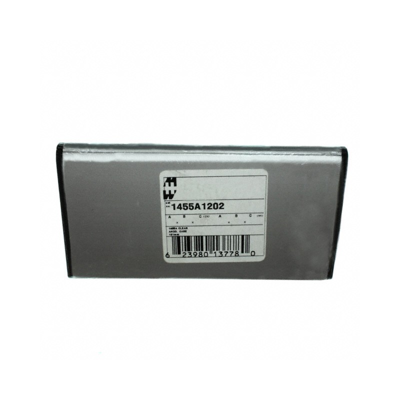 1 pcs : 1455A1202BK - Box Aluminum Black End Panel(s) 4.764' L x 2.756' W (121.01mm x 70.00mm) X 0.472' (11.99mm)