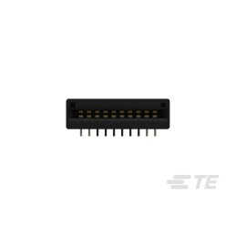 252 pcs - TE Connectivity Right Angle Female Edge Connector, PCB Mount, 20-Contacts, 2.54mm Pitch, 1-Row