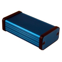 1 pcs : 1455D801BU - Box Aluminum Blue End Panel(s) 3.150' L x 1.673' W (80.00mm x 42.50mm) X 0.906' (23.00mm)