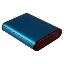 1 pcs : 1455B802BU - Box Aluminum Blue End Panel(s) 3.189' L x 2.824' W (81.00mm x 71.73mm) X 0.748' (19.00mm)