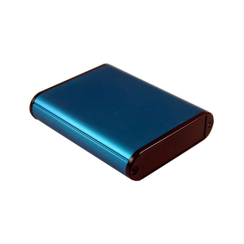 1 pcs : 1455B802BU - Box Aluminum Blue End Panel(s) 3.189' L x 2.824' W (81.00mm x 71.73mm) X 0.748' (19.00mm)