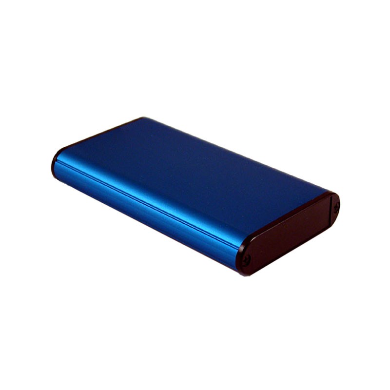 1 pcs : 1455B1202BU - Box Aluminum Blue End Panel(s) 4.764' L x 2.824' W (121.01mm x 71.73mm) X 0.748' (19.00mm)