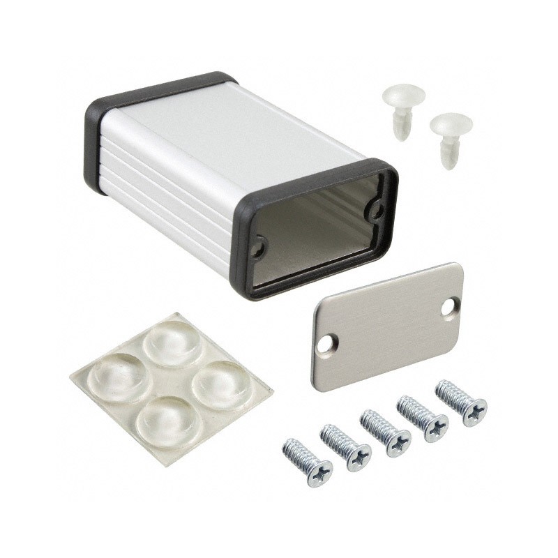 1 pcs : 1455D601 - Box Aluminum Natural End Panel(s) 2.362' L x 1.673' W (60.00mm x 42.50mm) X 0.906' (23.00mm)