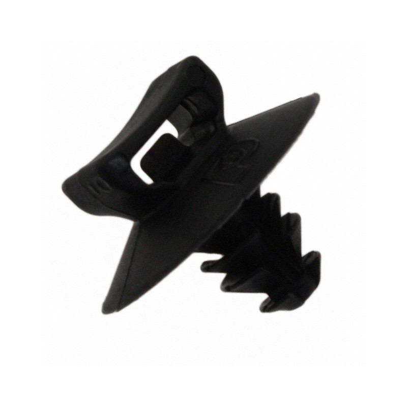 100 pcs : PUM-049-C30 - CABLE TIE HLDR SGL PUSH MNT BLK