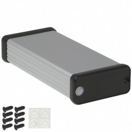 1 pcs : 1455C1202 - Box Aluminum Natural End Panel(s) 4.724' L x 2.126' W (120.00mm x 54.00mm) X 0.906' (23.00mm)