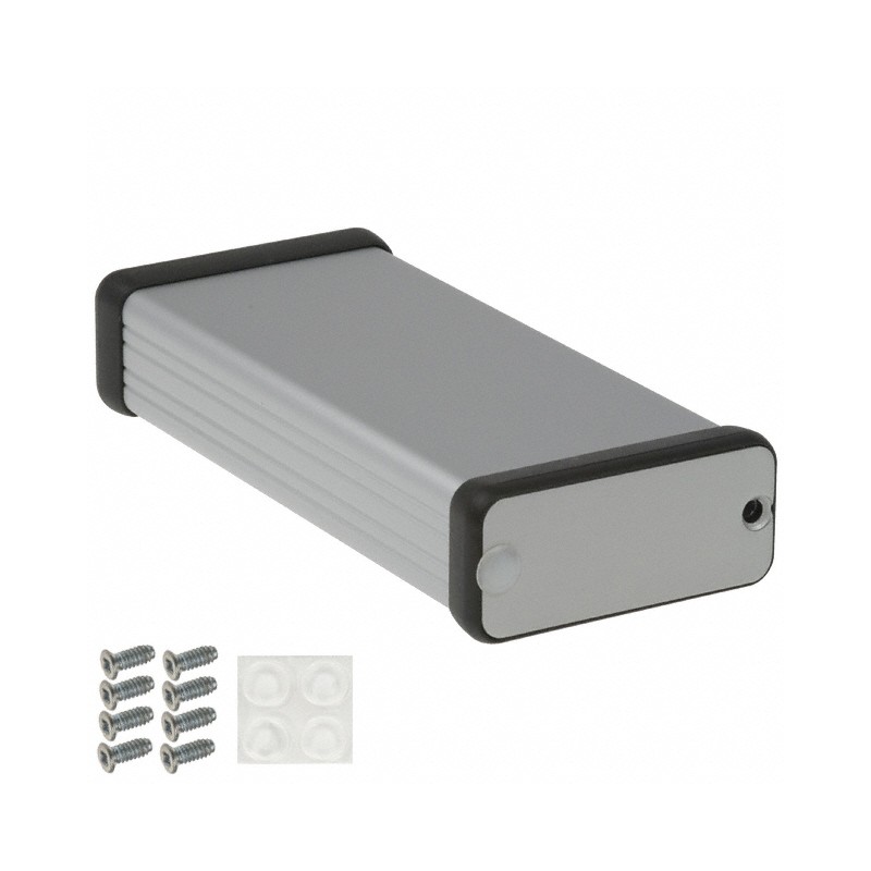 1 pcs : 1455C1201 - Box Aluminum Natural End Panel(s) 4.724' L x 2.126' W (120.00mm x 54.00mm) X 0.906' (23.00mm)