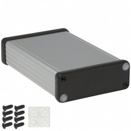 1 pcs : 1455J1202 - Box Aluminum Natural End Panel(s) 4.724' L x 3.071' W (120.00mm x 78.00mm) X 1.063' (27.00mm)