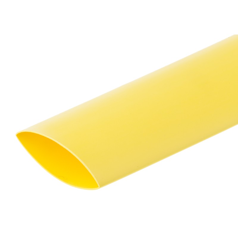 1 pcs - TE Connectivity Heat Shrink Tubing, Yellow 19mm Sleeve Dia. x 1.2m Length 2:1 Ratio, RNF-100 Series