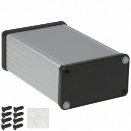 1 pcs : 1455K1202 - Box Aluminum Natural End Panel(s) 4.724' L x 3.071' W (120.00mm x 78.00mm) X 1.693' (43.00mm)