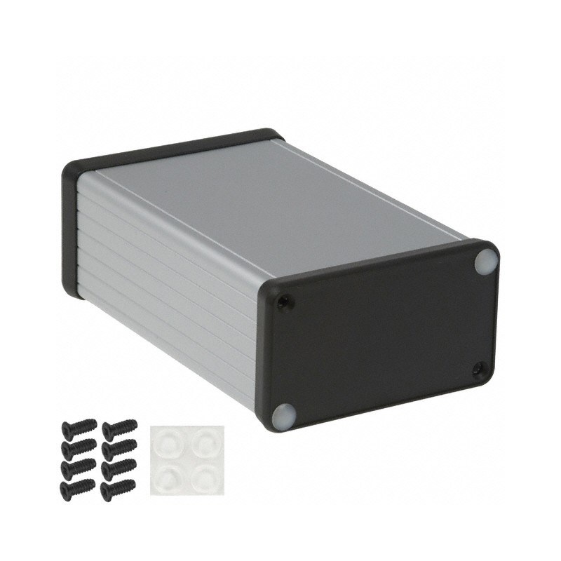 1 pcs : 1455K1202 - Box Aluminum Natural End Panel(s) 4.724' L x 3.071' W (120.00mm x 78.00mm) X 1.693' (43.00mm)