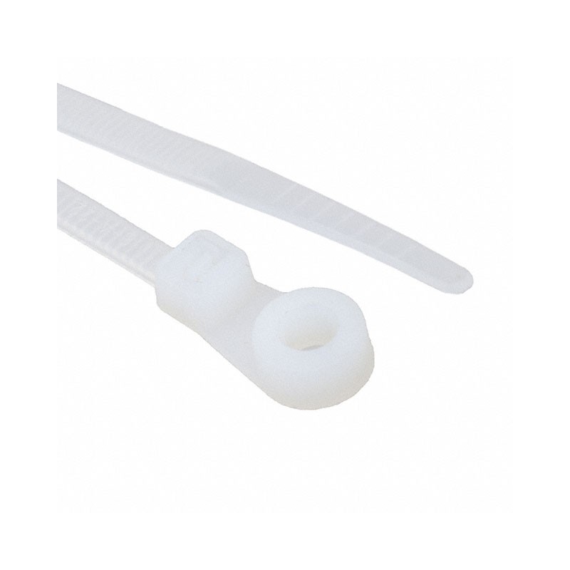 100 pcs : AL-05-30-MH-9-C - MOUNTING HOLE CABLE TIES, 30 LB,