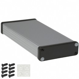 1 pcs : 1455L2202 - Box Aluminum Natural End Panel(s) 8.661' L x 4.055' W (219.99mm x 103.00mm) X 1.201' (30.51mm)