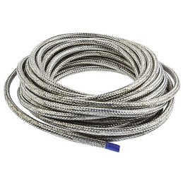 10 pcs - TE Connectivity Expandable Braided Nickel Plated Copper Alloy Cable Sleeve, 6mm Diameter, 10m Length, RayBraid Series