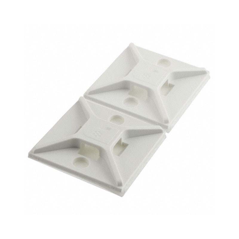 2 pcs : ABM2S-A-C - CABLE TIE HLDR QUAD ADH 2QTY2