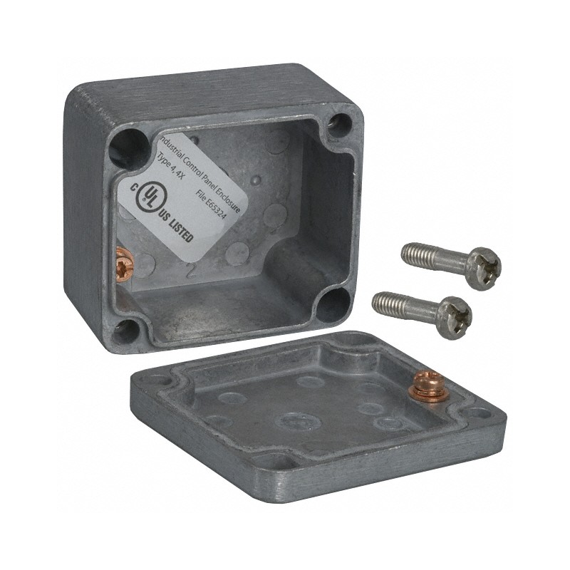 1 pcs : 1590Z060 - Box Aluminum Unpainted Cover Included 1.969' L x 1.772' W (50.00mm x 45.00mm) X 1.181' (30.00mm)