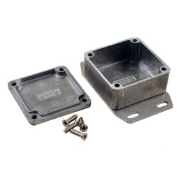 1 pcs : 1590LLBF - Box Aluminum Unpainted Cover Included 1.969' L x 1.969' W (50.00mm x 50.00mm) X 1.043' (26.50mm)