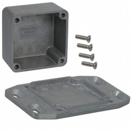 1 pcs : 1590LBFL - Box Aluminum Unpainted Cover Included 1.988' L x 1.988' W (50.50mm x 50.50mm) X 1.217' (30.91mm)