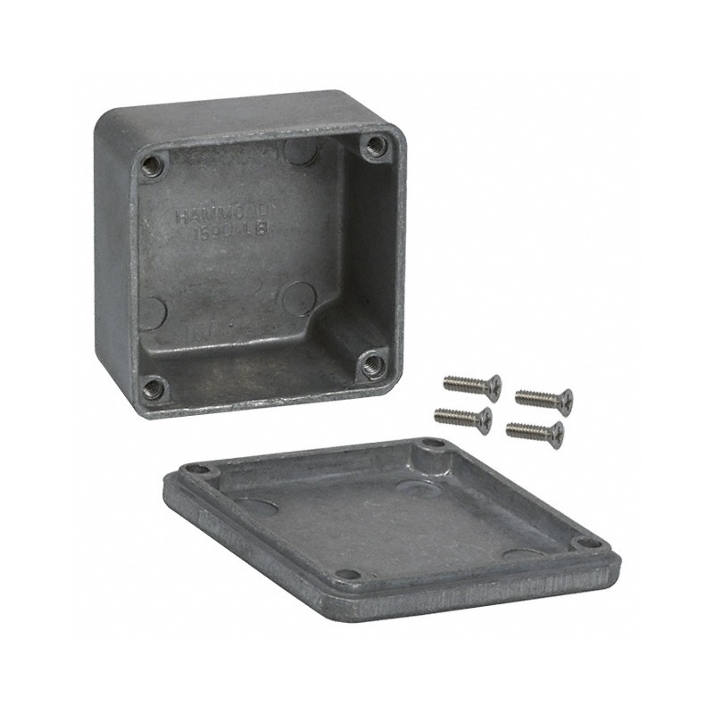 1 pcs : 1590LB - Box Aluminum Unpainted Cover Included 1.988' L x 1.988' W (50.50mm x 50.50mm) X 1.220' (30.99mm)