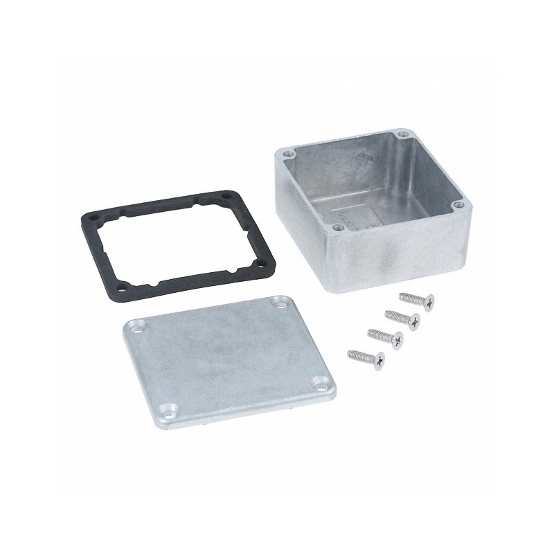 1 pcs : 1550WQ - Box Aluminum Unpainted Cover Included 2.362' L x 2.165' W (60.00mm x 55.00mm) X 1.185' (30.10mm)