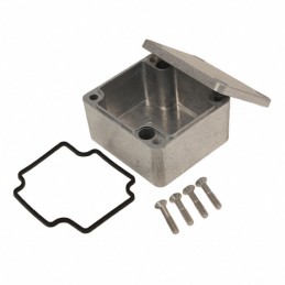 1 pcs : 1550Z104 - Box Aluminum Unpainted Cover Included 2.535' L x 2.299' W (64.39mm x 58.39mm) X 1.394' (35.41mm)