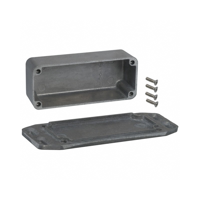 1 pcs : 1590AFL - Box Aluminum Unpainted Cover Included 3.642' L x 1.516' W (92.51mm x 38.51mm) X 1.220' (30.99mm)