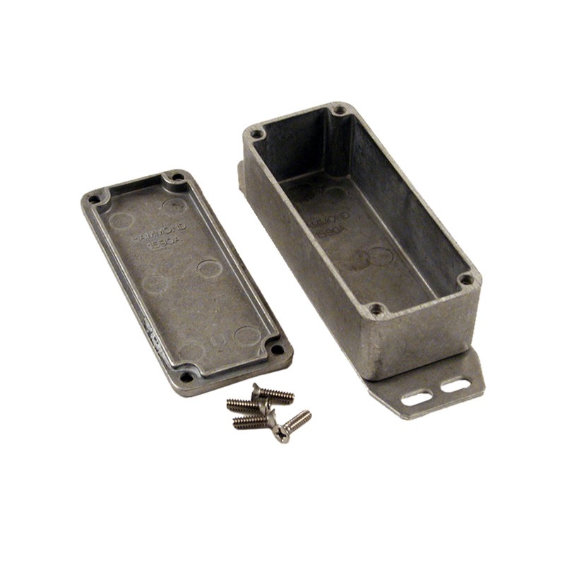 1 pcs : 1590AF - Box Aluminum Unpainted Cover Included 3.642' L x 1.516' W (92.51mm x 38.51mm) X 1.280' (32.51mm)