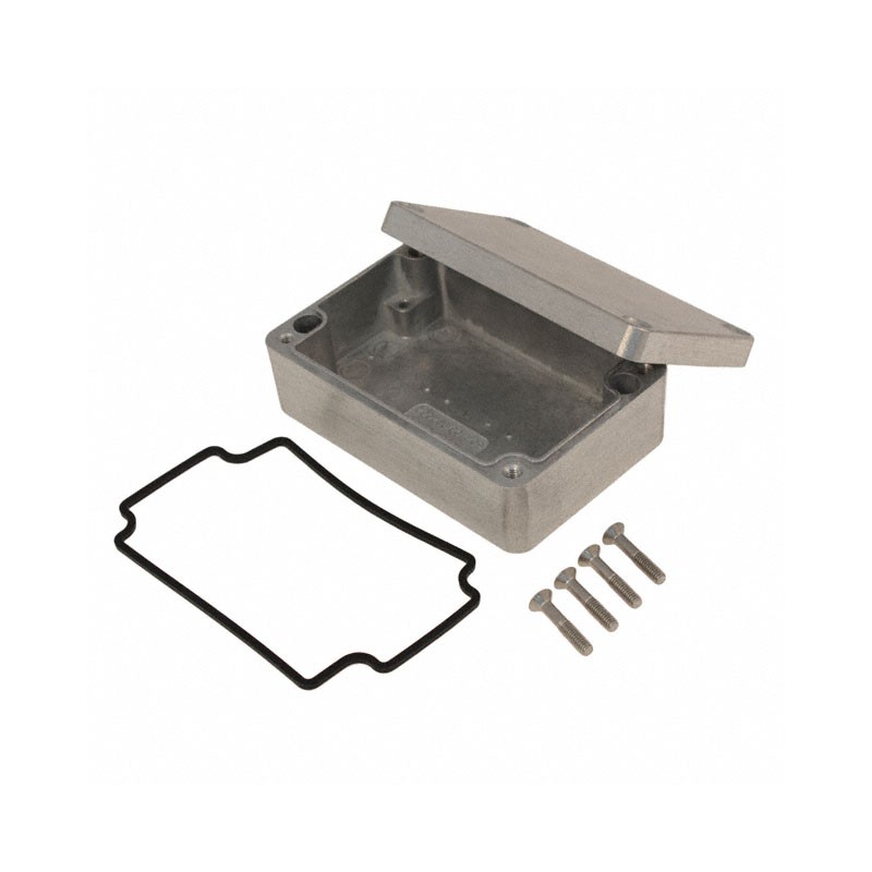 1 pcs : 1550Z103 - Box Aluminum Unpainted Cover Included 3.874' L x 2.535' W (98.40mm x 64.39mm) X 1.354' (34.39mm)