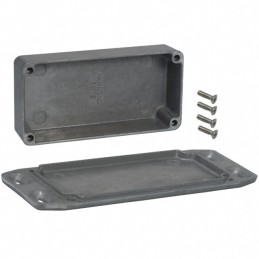 1 pcs : 1590GFL - Box Aluminum Unpainted Cover Included 3.937' L x 1.969' W (100.00mm x 50.00mm) X 1.004' (25.50mm)