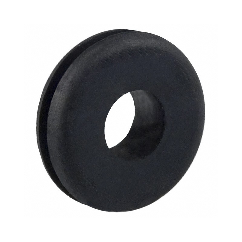 1 pcs : 738 - GROMMET 0.250' RUBBER BLACK