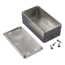 1 pcs : 1590BS - Box Aluminum Unpainted Cover Included 4.409' L x 2.382' W (111.99mm x 60.50mm) X 1.654' (42.01mm)