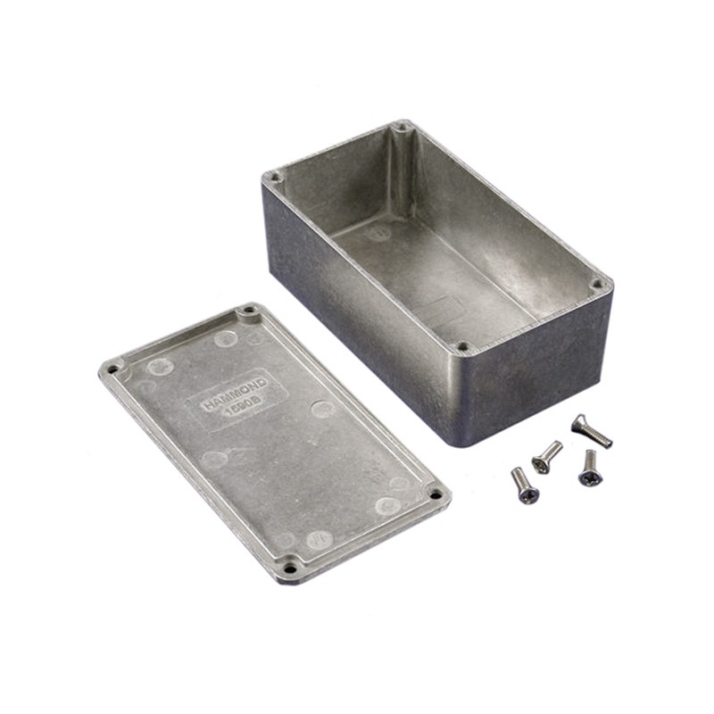 1 pcs : 1590BS - Box Aluminum Unpainted Cover Included 4.409' L x 2.382' W (111.99mm x 60.50mm) X 1.654' (42.01mm)