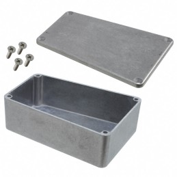 1 pcs : 1590TRPB - Box Aluminum Unpainted Cover Included 4.409' L x 3.109' W (111.99mm x 78.97mm) X 1.543' (39.19mm)