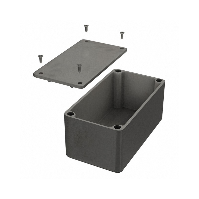 1 pcs : 1550D - Box Aluminum Unpainted Cover Included 4.508' L x 2.520' W (114.50mm x 64.00mm) X 2.169' (55.09mm)