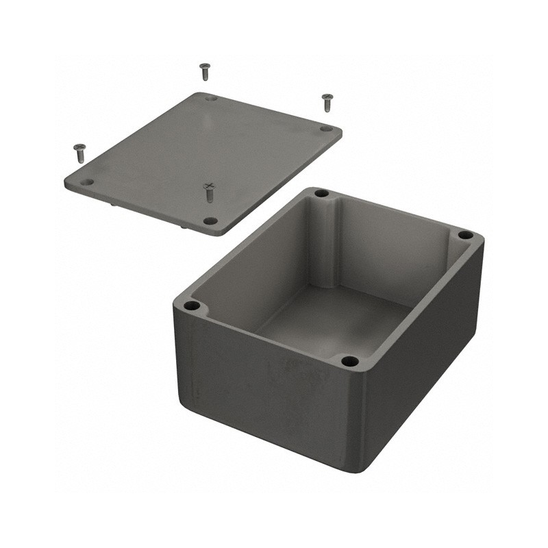 1 pcs : 1550C - Box Aluminum Unpainted Cover Included 4.528' L x 3.543' W (115.01mm x 89.99mm) X 2.169' (55.09mm)